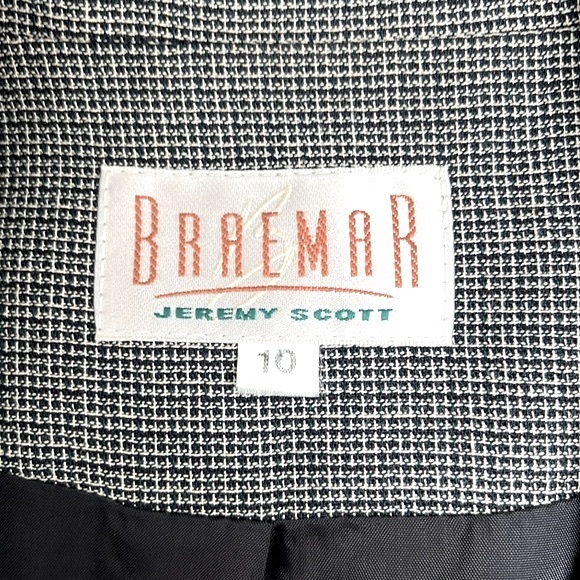 Vintage 80s Braemar by Jeremy Scott long double-breasted blazer - Picture 4 of 9